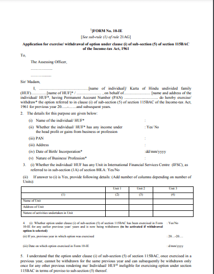 form 10ie