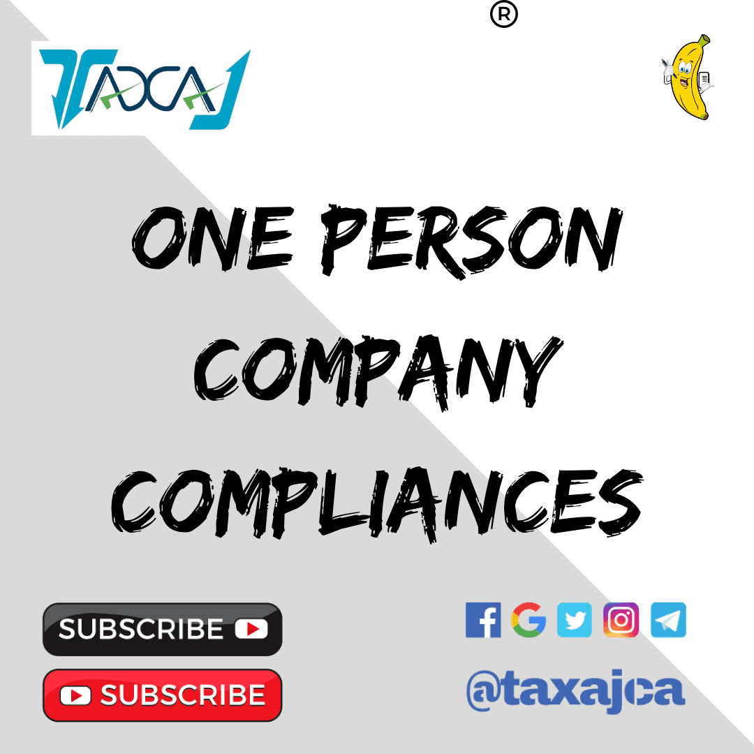 one person company compliances
