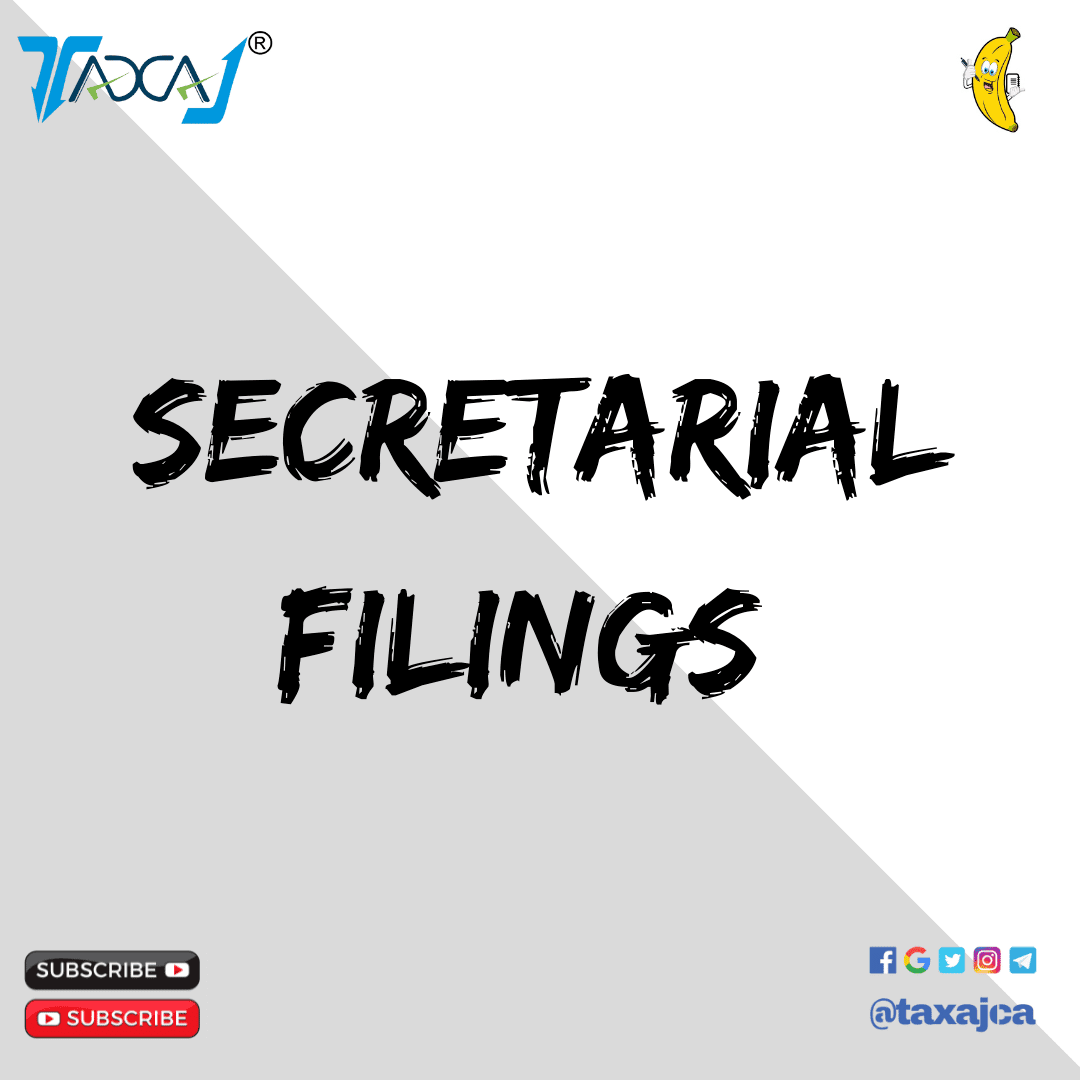 secretarial filings