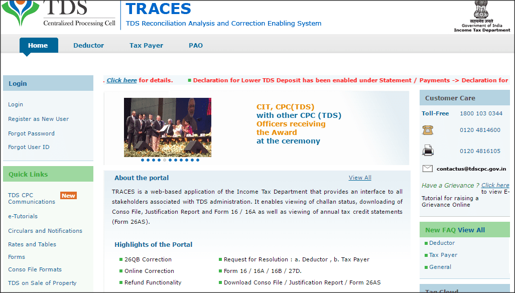 TDS ERROR CODES - TAXAJ