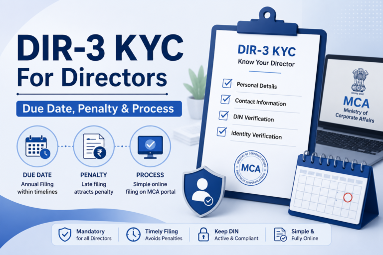 DIR-3 KYC for Directors — Due Date, Penalty & Process