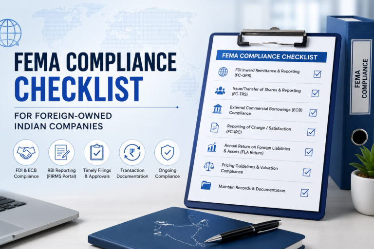 FEMA compliance checklist for foreign-owned Indian companies
